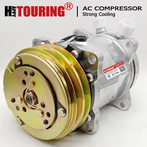 For Sanden Sd508 Sanden 508 AC Compressor 2 Grooves 12V / 24v Tractor Excavator Heavy Duty Truck