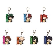 My Hero Academia Key Chain Midoriya Izuku Bakugou Katsuki Todoroki Shoto Japanese Anime Souvenir keychain Acrylic bag pendant Key Ring