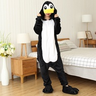 Kigurumi Black Penguin Cartoon Pajamas Onesies For Adults Women Men Animal Pyjamas Christmas Hallowe