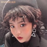 IESPOIR1KD Fake Fringe Bang, Natural Fluffy Curly Fake Fringe, Cute Synthetic Breathable High Temper