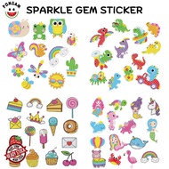 Sparkle Gem Sticker Manual Stickers Concentration