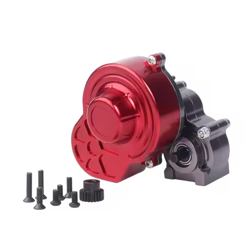 INJORA Complete Metal SCX10 Gearbox Transmission with Gear for 1/10 RC Crawler Car Axial SCX10 Upgra