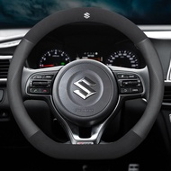 รถพวงมาลัยฝาครอบหนังสำหรับ Suzuki Swift Grand Vitara Jimny Ertiga SX4 Alto Ciaz Dzire APV S-Cross XL