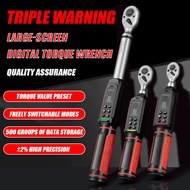 Digital Torque Wrench with Triple Warning, ±2% High Precision Torque Wrench, 5 Units 9 Preset Values