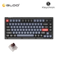 Keychron V1 Hot-Swap RGB Fully Assembled Knob Frosted Blk (Translucent)-Keychron K Pro Brown (V1-C3)