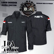 baju kemeja NET TV kemeja NET Tv