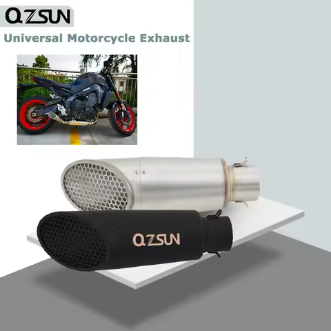 Universal Motorcycle 51mm Exhaust Systems Pipe Escape Muffler DB Killer Tip With Mesh For KTM 390 MT