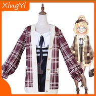 Watson Amelia Cosplay Hololive Vtuber Watson Amelia Cosplay Dress Long Sleeve Coat Costume Set Anime