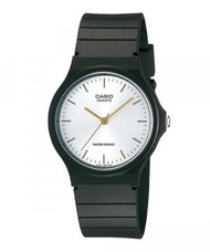 Casio 超輕薄指針錶白底金指針 MQ-24-7E2