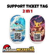Pokemon Mezastar Support Ticket 2 in 1 KeldeoTAG Duraludon/ Lucario/ Sirfetch'd/ Gengar/ Lapras/ Mim