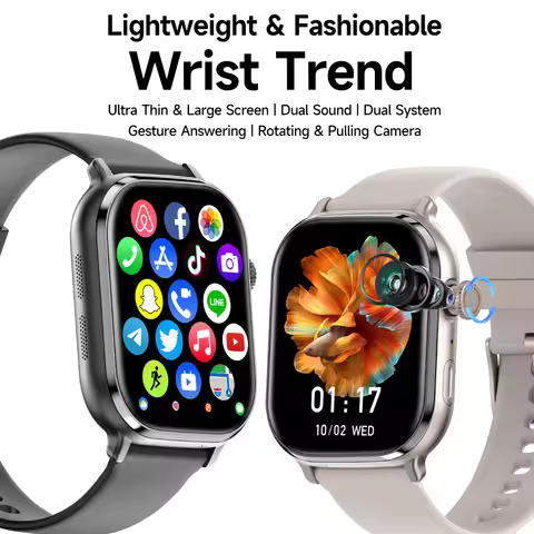 New VP69 2.39inch Amoled Android 15.0 5G full Netcom Smart Watch Smartwatch With 200° Rotating Camer