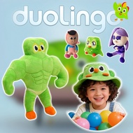 PLUS✨Duolingo Duo Doll✨Kawaii Duolingo Buff Duo Plush Toys Cute Green Owl Duo Plushies Fun Zari Lily