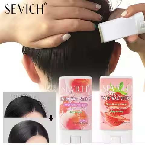 1pcs Hair Wax Stick For Fly Aways And Frizz Hair, Fruit Flavour, Portable Hair Styling Pomade Stick