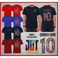 JOHOR CHAMPIONS 10th 2023 TSHIRT | LIGA SUPER MALAYSIA | MICROFIBER QUICKDRY | JERSEY | QUICKDRY