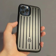 Rimowa Phone Case Suitable for Apple iPhone14promax rimowa Aluminum Alloy 13 Protective Case 12 Hard Case