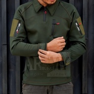 Terbaru kaos bdu tactical full Scuba Combat Polos lengan panjang Army Pria Baju