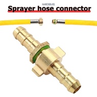 NARCISSUS13A0E Sprayer Hose Connector, 6.5/7.2/8/8.5mm High Pressure Spraying Brass Hose Repair Conn
