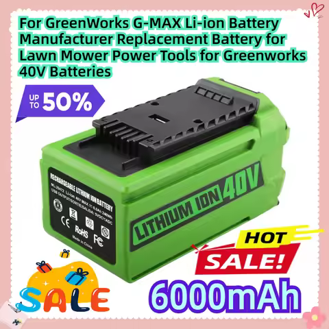 For GreenWorks G-MAX Li-ion Battery Manufacturer Replacement Battery for Lawn Mower Power Tools for 