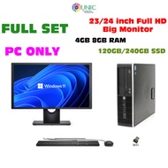 PC Set HP   i3 /i5 /i7 with mix model Monitor [ Refurbished ]