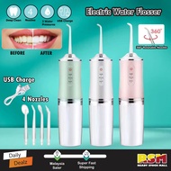 Portable 4 in 1 Electric Water Floss Teeth Cleaner Water Jet Oral Irrigator Powerful Floss/Mesin Pem