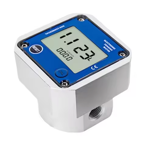 RS485 Micro Turbine Flow Meter G1/2 G1/4 Digital Water Oil Liquid Flow Meter K24 Liquid Pipeline Flo