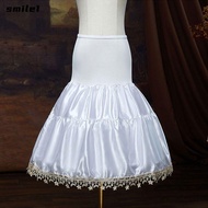 SMILE Breathable Crinoline - Adjustable White Hoop Skirt for Women & Girls