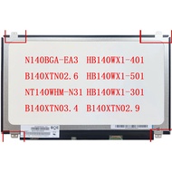 N140BGA-EA3 NT140WHM-N31 hb140s LCD display 1366 Pin1 14 inch 30 pin HB140WX11-501 b140xtn02.6 b140x