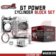 GT Power Cylinder Block Set WAVE125 / XRM125 / RS125 STD Φ52.4MM Φ54MM Φ57MM Made In Thailand