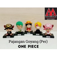 Boneka Pajangan Goyang Dashboard Mobil One Piece Luffy