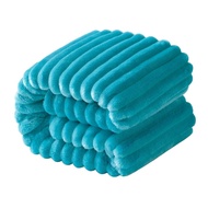 NTBAY Plush Flannel Oversized Baby Blanket, 50X60 Inches Soft and Warm Toddler Blanket with Striped 