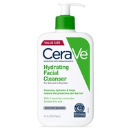CeraVe Hydrating Facial Cleanser | Moisturizing Face Wash For Dry Skin | Hyaluronic Acid + Ceramides