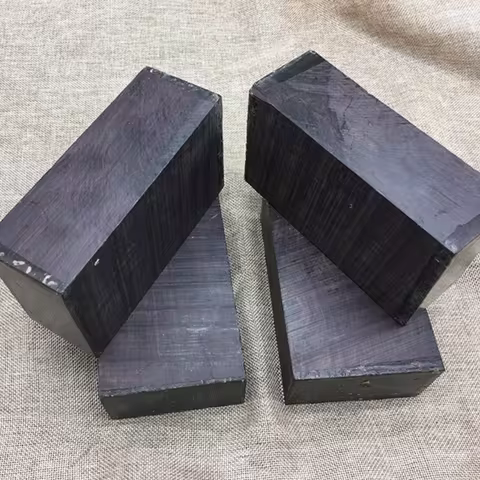 Size：15x9x5cm/13x8x5cm /10x6x6cm/9x9x2cm Natural African Black wood Handmade DIY of carved raw wood 