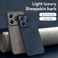 Realme C61 Case Luxury Sheep Leather Casing For Realme C61 Phone Case