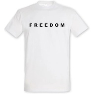 Freedom T-Shirt Charlie Kirk Freedom Merch Shirt Unisex Casual Short Sleeve Crew Neck Letter Print G