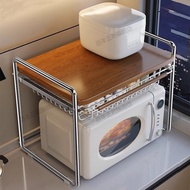 I [2645] Kitchen Shelf Microwave Countertop Drawer Shelf Multifunctional Countertop Rice Cooker Stor