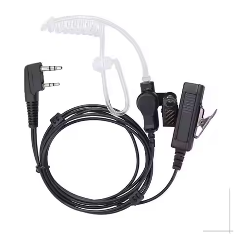 Walkie Talkie Acoustic Tube Earpiece Mic Surveillance Kit Headset Quansheng UV-K5 K6 Baofeng UV-5R B