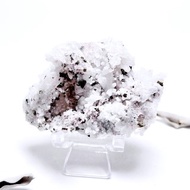 靜默。原礦 一圖一物 擺件 療癒 l 紅皮白水晶黃鐵礦共生 l