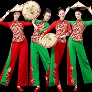 [Hot New Style] Ethnic Costume Square Dance Dance Costume Tea Picking Dance Summer Yangko Costume Da