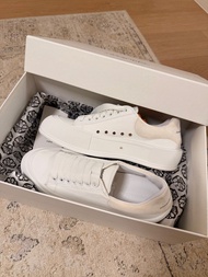 Alexander McQueen Deck Plimsoll White Canvas Sneakers🤍