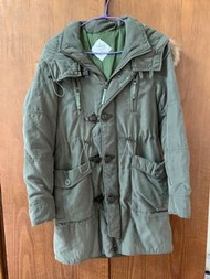 日貨 SLY N3B 軍綠色 長版牛角扣軍裝外套 美軍極地防寒外套