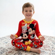 235G J2 HEYOU Boy Cartoon Cotton Sleepwear Pajamas Set Mickey Mouse (3y, 4y, 7y)