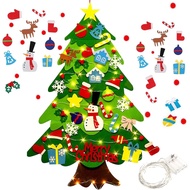 Felt Christmas Tree for Toddlers, 3.2ft My First Christmas Tree for Kids, 34 Ornaments Wall Hanging 