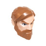 Part Lego 21325pb01 Large Figure Head Modified SW Obi-Wan Kenobi Pattern