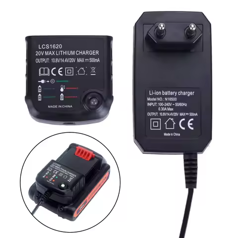 LCS1620 Li-ion Battery Charger for Black&Decker 10.8V 14.4V 20V Model LBXR20 LB20 LBX20 LBX4020 Elec