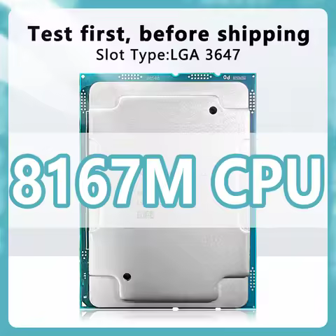 Xeon Platinum 8167M SR3A0 26 Cores 52 Threads 2.0GHz 35.75MB 165W LGA3647 for C621 server motherboar