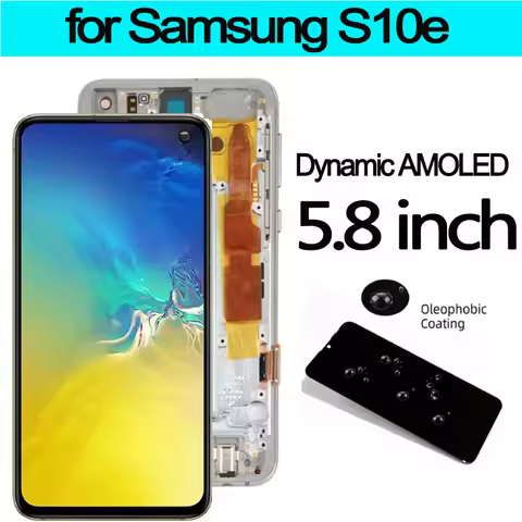 High quality AMOLED 5.8'' Display Replacement For Samsung S10e SM-G970F, SM-G970U, SM-G970W LCD Disp