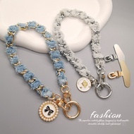 [peng]Chanel Style Velvet Bracelet Phone Lanyard ins Trendy Fashion Women's Wrist Hanging Ornament D