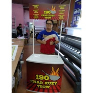 STALL LIPAT PVC TYPE B MAKANAN  "CHAR KUEW TIAW" UNTUK SEGALA MACAM PRODUK NIAGA ANDA