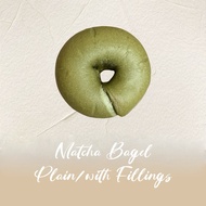 Matcha Bagel,Traditional Bagel,Chewy Bagel, LOW SUGAR NO OIL, fresh bake