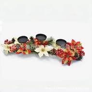 Christmas Tree Decoration Garland Handmade Christmas Red Cones Pine Cones Hotel Shopping Mall Decora